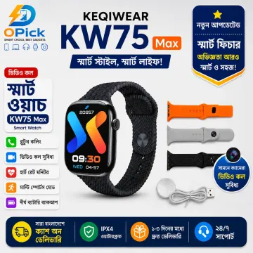 KEQIWEAR KW75 Max Smart Watch – Premium Display, Bluetooth Calling & Advanced Health Tracking