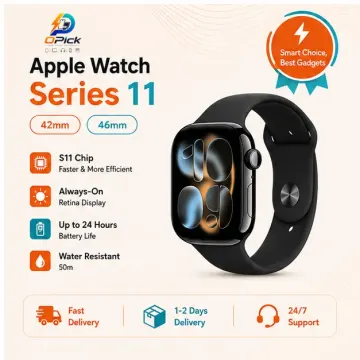 Apple 11 Series Smart Watch Bluetooth Calling Fitness Smartwatch with Full Touch HD Screen, Sports Modes