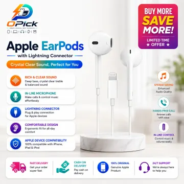 Apple Lightning EarPods – Compact Wired Headphones