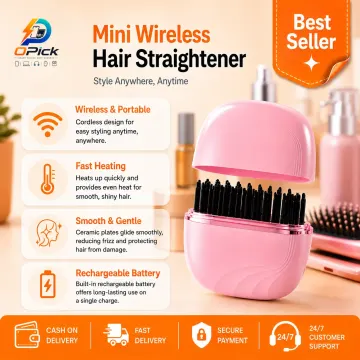 Mini Cordless Hair Straightener – Portable Styling Solution for Everyday Use