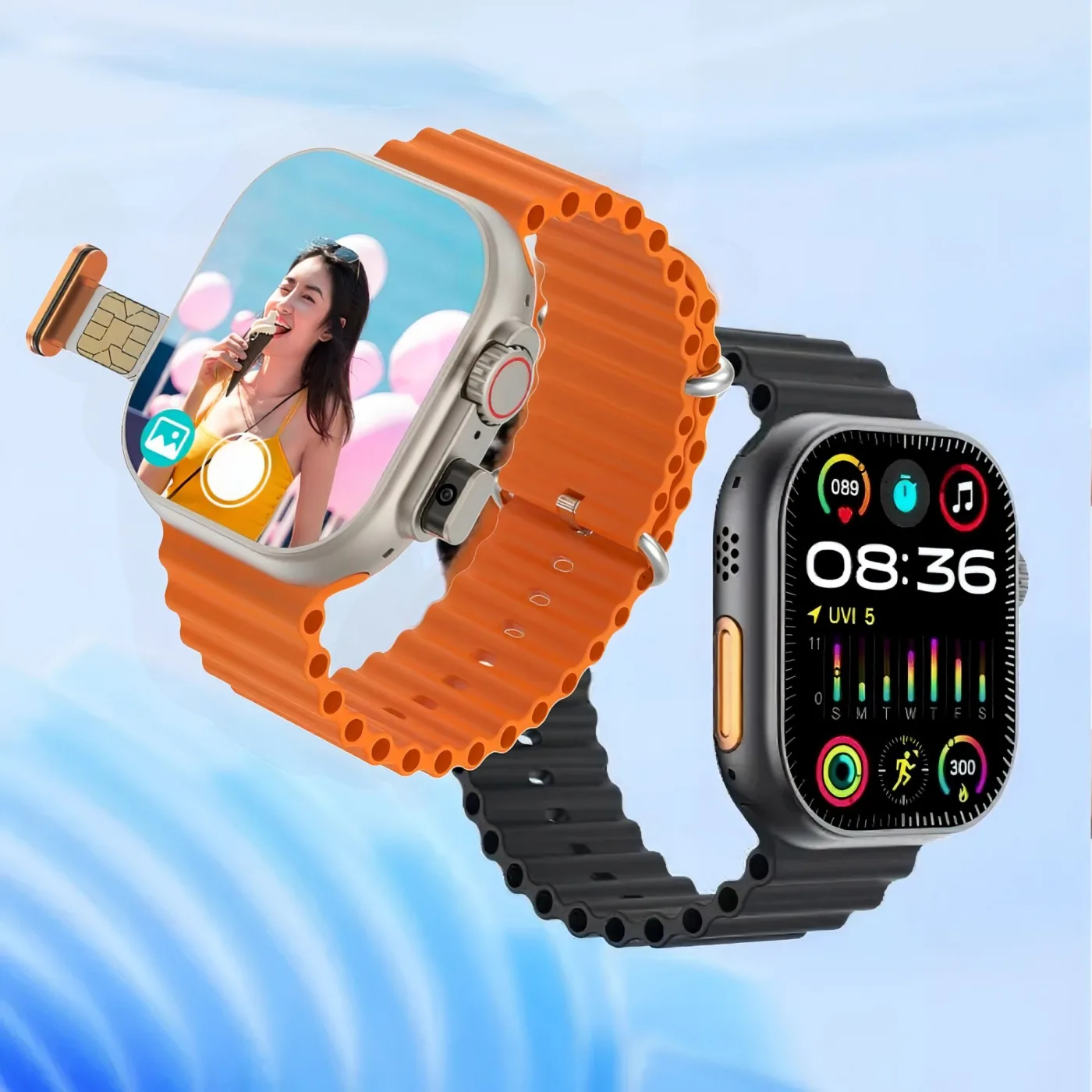 BW9 Pro CamSim Smart Watch | 4G SIM Support | HD Camera | Bluetooth Calling | Fitness Tracker
